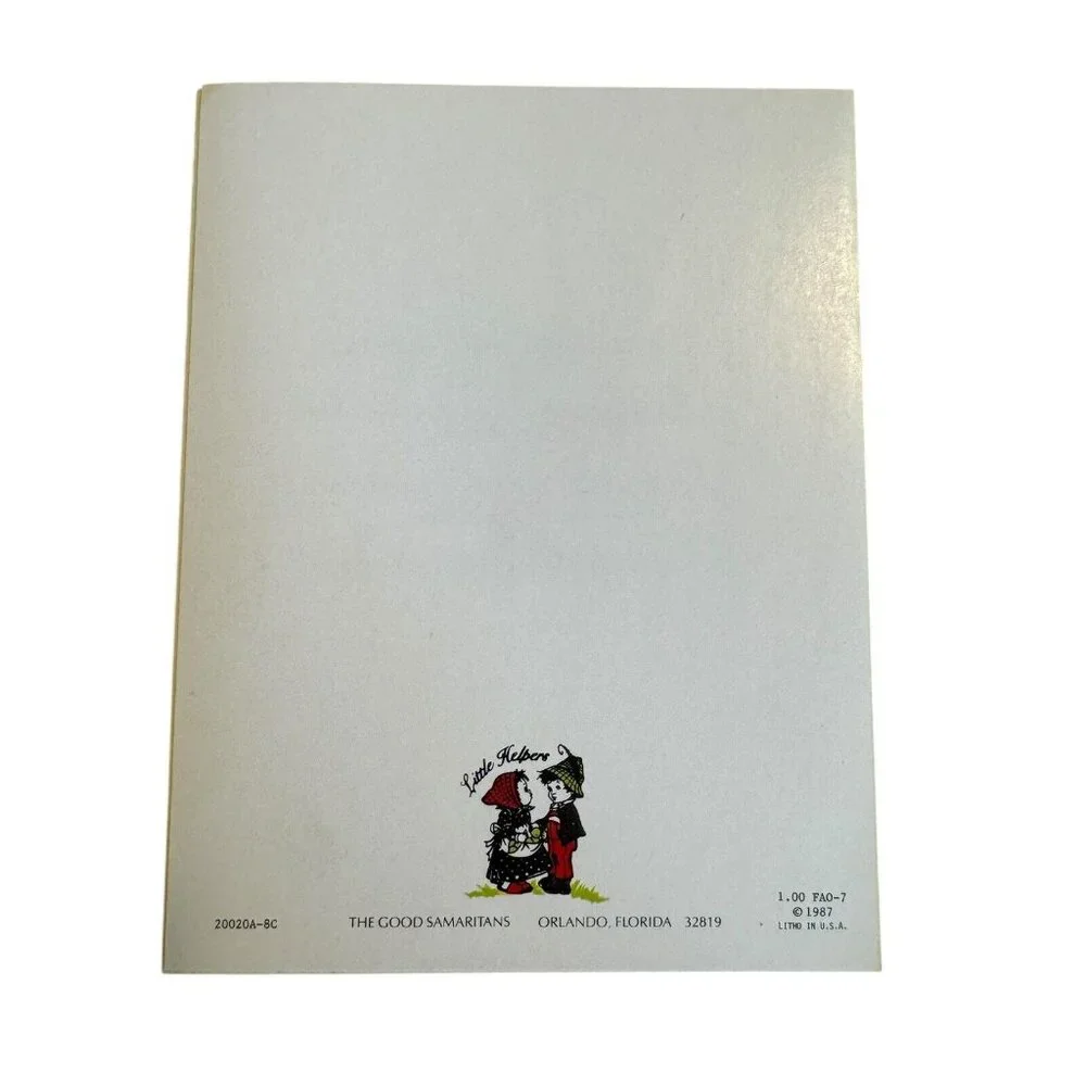 Little Children Greeting Card 1987 with Christian Bible Verses VTG Hummel‎ Style